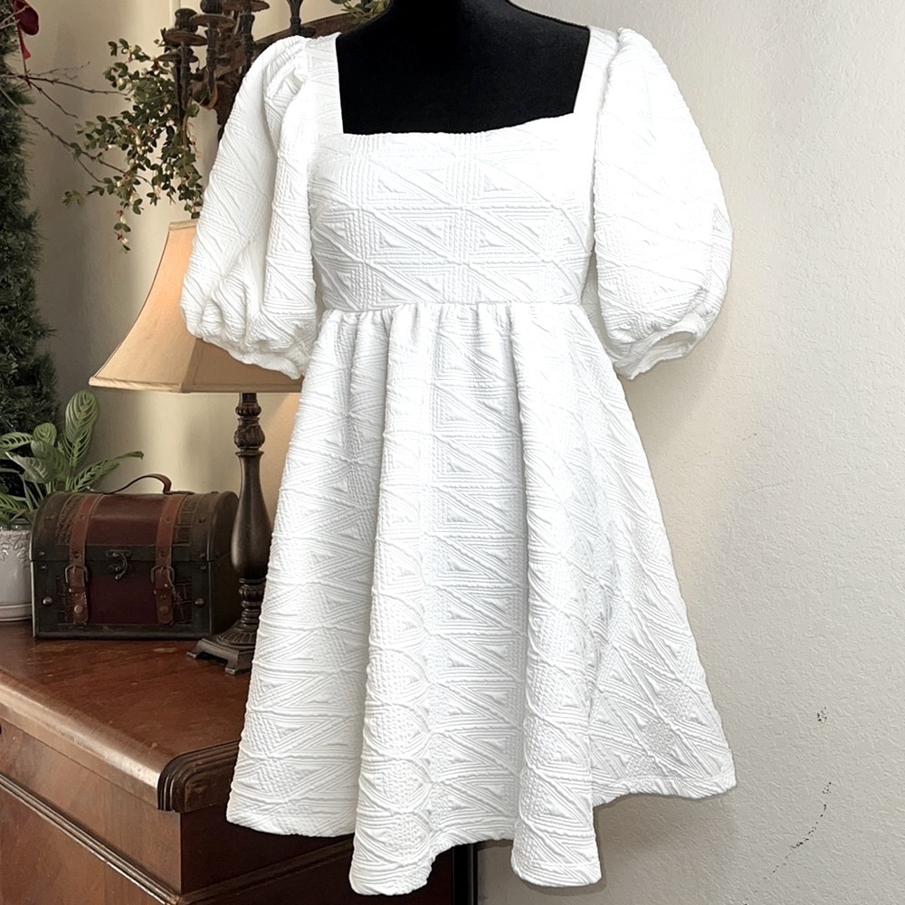 Free People Violet Mini Dress in White